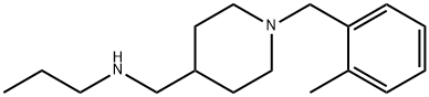 N-([1-(2-METHYLBENZYL)PIPERIDIN-4-YL]METHYL)-PROPAN-1-AMINE 结构式