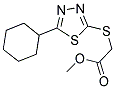 METHYL [(5-CYCLOHEXYL-1,3,4-THIADIAZOL-2-YL)SULFANYL]ACETATE 结构式