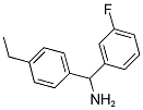 (4-ETHYLPHENYL)(3-FLUOROPHENYL)METHYLAMINE 结构式