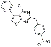4-CHLORO-2-(4-NITROBENZYL)-5-PHENYLTHIENO[2,3-D]PYRIMIDINE 结构式