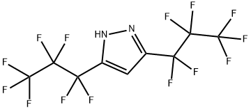 3,5-双(全氟丙基)-1H-吡唑 结构式