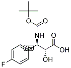 N-BOC-(2R,3R)-3-AMINO-3-(4-FLUORO-PHENYL)-2-HYDROXY-PROPIONIC ACID 结构式