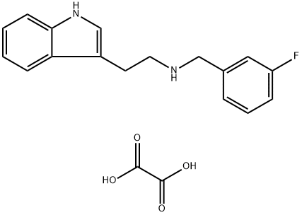 (3-FLUORO-BENZYL)-[2-(1H-INDOL-3-YL)-ETHYL]-AMINE OXALATE 结构式