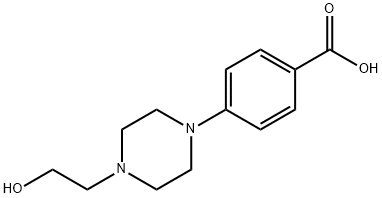 4-[4-(2-HYDROXY-ETHYL)-PIPERAZIN-1-YL]-BENZOIC ACID 结构式