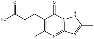 3-(2,5-二甲基-7-羰基-4,7-二氢-[1,2,4]-三唑并[1,5-A]嘧啶-6-基)-丙酸 结构式