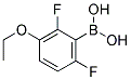 2,6-DIFLUORO-3-ETHOXYPHENYLBORONIC ACID 结构式