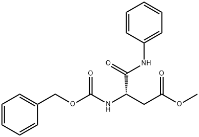 (S)-3-BENZYLOXYCARBONYLAMINO-N-PHENYL-SUCCINAMIC ACID METHYL ESTER 结构式