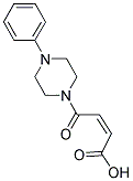 (2Z)-4-OXO-4-(4-PHENYLPIPERAZIN-1-YL)BUT-2-ENOIC ACID 结构式