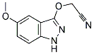 2-(5-METHOXY-1H-INDAZOL-3-YLOXY)ACETONITRILE 结构式