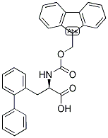 (R)-3-BIPHENYL-2-YL-2-(9H-FLUOREN-9-YLMETHOXYCARBONYLAMINO)-PROPIONIC ACID 结构式