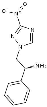 (R)-2-(3-NITRO-1H-1,2,4-TRIAZOL-1-YL)-1-PHENYLETHANAMINE 结构式