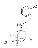 N-(3-METHOXYBENZYL)ADAMANTAN-1-AMINE HYDROCHLORIDE 结构式
