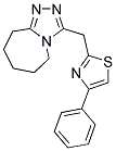 3-(4-PHENYL-THIAZOL-2-YLMETHYL)-6,7,8,9-TETRAHYDRO-5H-[1,2,4]TRIAZOLO[4,3-A]AZEPINE 结构式