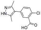 2-CHLORO-5-(3,5-DIMETHYL-1H-PYRAZOL-4-YL)-BENZOIC ACID 结构式