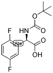 (R)-TERT-BUTOXYCARBONYLAMINO-(2,5-DIFLUORO-PHENYL)-ACETIC ACID 结构式