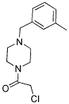 1-(CHLOROACETYL)-4-(3-METHYLBENZYL)PIPERAZINE 结构式