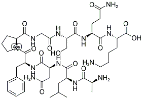 ALA-LEU-ASN-PHE-PRO-GLY-SER-GLN-LYS 结构式