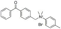 N-(4-[Benzoyl]benzyl)-N-(4-tolyl)-N,N-dimethyl ammonium bromide 结构式
