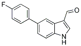 5-(4-FLUOROPHENYL)-1H-INDOLE-3-CARBALDEHYDE 结构式