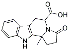 11B-METHYL-3-OXO-2,3,5,6,11,11B-HEXAHYDRO-1H-INDOLIZINO[8,7-B]INDOLE-5-CARBOXYLIC ACID 结构式