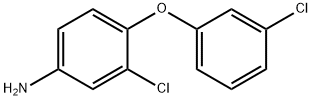 3-氯-4-(3-氯苯氧基)苯胺 结构式
