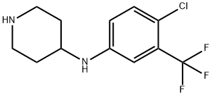 N-(4-氯-3-(三氟甲基)苯基)哌啶-4-胺 结构式