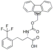 (S)-2-(9H-FLUOREN-9-YLMETHOXYCARBONYLAMINO)-4-(2-TRIFLUOROMETHYL-PHENYL)-BUTYRIC ACID 结构式