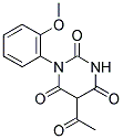 5-Acetyl-1-(2-methoxyphenyl)pyrimidine-2,4,6(1H,3H,5H)-trione 结构式