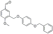 3-([4-(Benzyloxy)phenoxy]methyl)-4-methoxybenzaldehyde 结构式