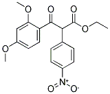 3-(2,4-Dimethoxy-phenyl)-2-(4-nitro-phenyl)-3-oxo-propionic acid ethyl ester 结构式