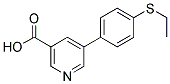5-[4-(ETHYLTHIO)PHENYL]NICOTINIC ACID 结构式