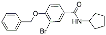 4-(Benzyloxy)-3-bromo-N-cyclopentylbenzamide 结构式