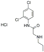 N-(2,4-DICHLOROPHENYL)-2-(PROPYLAMINO)ACETAMIDE HYDROCHLORIDE 结构式