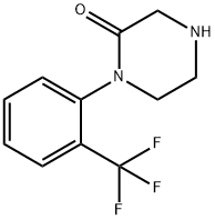 1-[2-(三氟甲基)苯基]-2-哌嗪酮 结构式