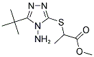 METHYL 2-[(4-AMINO-5-TERT-BUTYL-4H-1,2,4-TRIAZOL-3-YL)SULFANYL]PROPANOATE 结构式