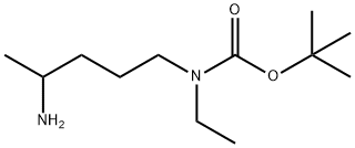 N-(T-BOC)-N-ETHYL-4-AMINOPENTYLAMINE 结构式