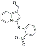 2-METHYL-3-(2-NITRO-PHENYLSULFANYL)-INDOLIZINE-1-CARBALDEHYDE 结构式