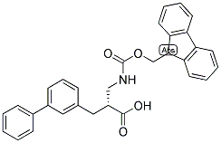 (R)-3-BIPHENYL-3-YL-2-[(9H-FLUOREN-9-YLMETHOXYCARBONYLAMINO)-METHYL]-PROPIONIC ACID 结构式