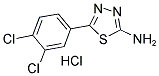 5-(3,4-DICHLOROPHENYL)-1,3,4-THIADIAZOL-2-YLAMINE HYDROCHLORIDE 结构式