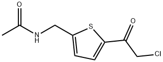 N-{[5-(2-氯乙酰基)噻吩-2-基]甲基}乙酰胺 结构式