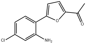 1-[5-(2-AMINO-4-CHLORO-PHENYL)-FURAN-2-YL]-ETHANONE 结构式