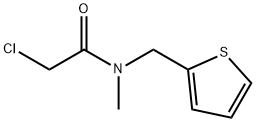 2-氯-N-甲基-N-(噻吩-2-基甲基)乙酰胺 结构式