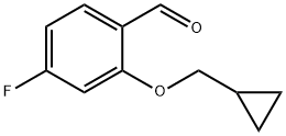 2-(环丙基甲氧基)-4-氟苯甲醛 结构式