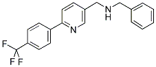 1-PHENYL-N-((6-[4-(TRIFLUOROMETHYL)PHENYL]PYRIDIN-3-YL)METHYL)METHANAMINE 结构式