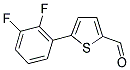 5-(2,3-DIFLUOROPHENYL)THIOPHENE-2-CARBALDEHYDE 结构式