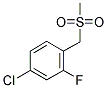 4-CHLORO-2-FLUOROBENZYLMETHYLSULFONE 结构式