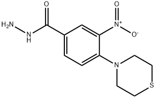 3-NITRO-4-(1,4-THIAZINAN-4-YL)BENZENECARBOHYDRAZIDE 结构式