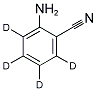 2-Aminobenzonitrile-3,4,5,6-d4 结构式