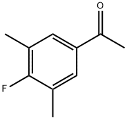 4'-氟-3',5'-二甲基苯乙酮 结构式