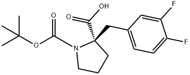 (R)-1-(tert-Butoxycarbonyl)-2-(3,4-difluorobenzyl)pyrrolidine-2-carboxylicacid